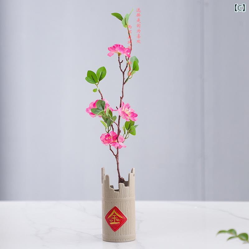 花瓶 レディース 卓上 小型 セラミック 手提げ ミニバケツ型 水耕栽培 容器 置物 インテリア 茶室 雑貨 レトロ 干し花 花器 生け花 伝統的 陶器 オブジェ 室内装飾 癒し ギフト おしゃれ モダン 一輪挿し 玄関 リビング ダイニング 装飾品 自 riverpaddy-11690616 リバーパディ サンプル画像3