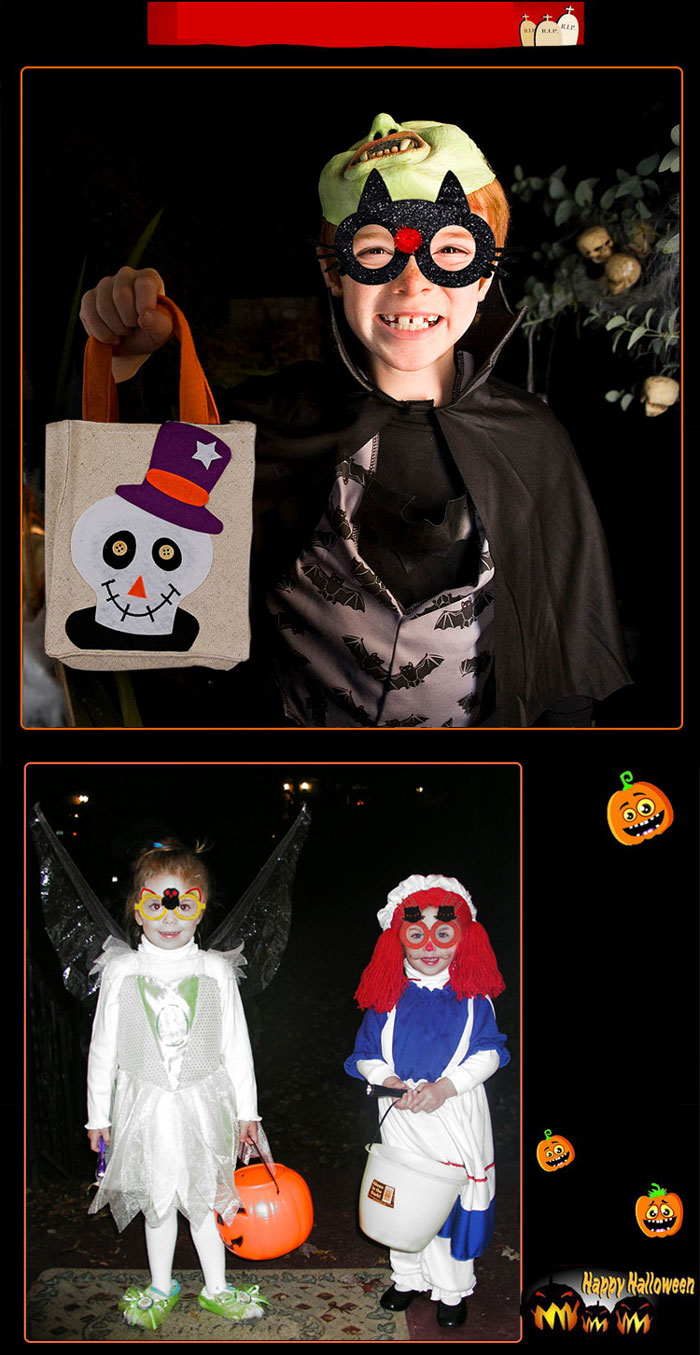 ハロウィン メガネ 眼鏡 5個セット 飾り かぼちゃ コウモリ 魔女 ハロウィーン グッズ 小物 面白い 子供 大人 仮装 コスプレ 写真撮影 仮面舞踏/ハロウィン/仮装/パーティー 写真 可愛いメガネ 3