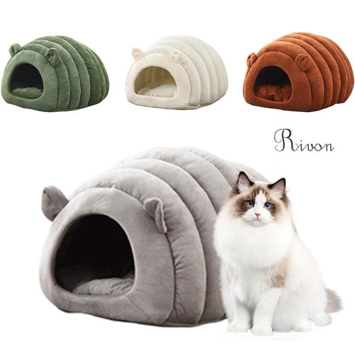 猫 ハウス 2way 犬 猫 ベッド 柔らか�