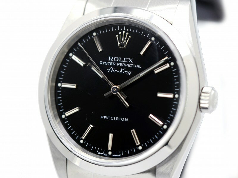 ROLEX AIR-KING Black/Bar エアキング 14000【中古】