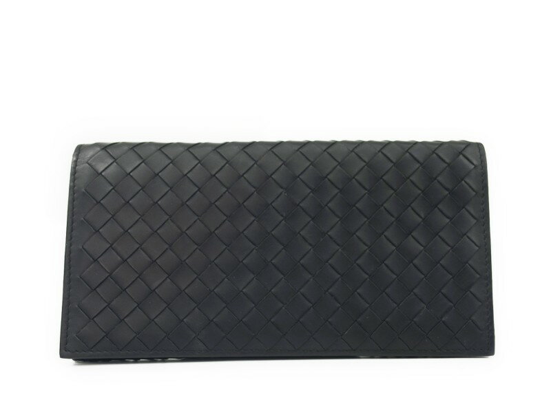 BOTTEGA VENETA イントレチャート 二つ折り長財布 156819/V4651【中古】