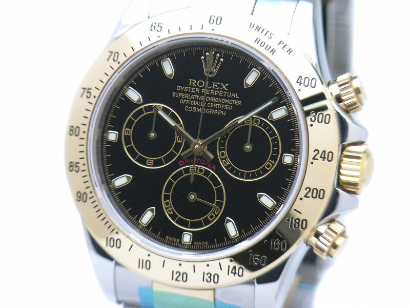 ROLEX Y番 02年製 ロレックス DAYTONA/ブラック イン ダイアル Black コスモグラフ デイトナ 116523【中古】