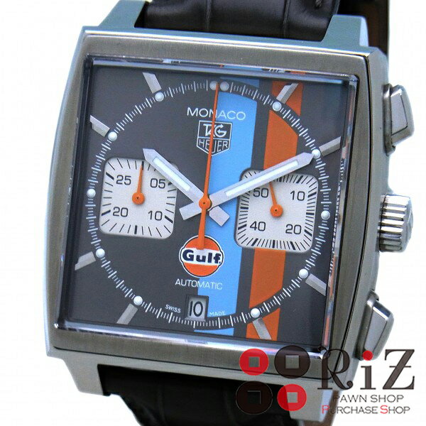 TAG HEUER MONACO グレイ モナコ クロノグラフ ヴィンテージ ガルフ CAW2113 ...