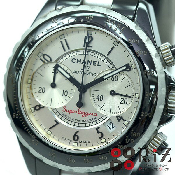 CHANEL J12/Black Silver J12 スーパーレッジューラ 41 H1624【中古 ...