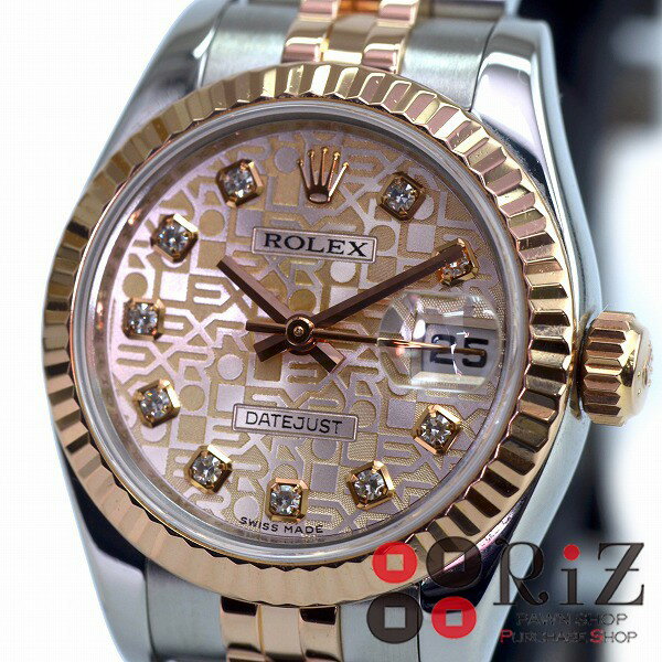 ROLEX DATEJUST PinkComputer/Diamond デイトジャスト 179171G【中古】