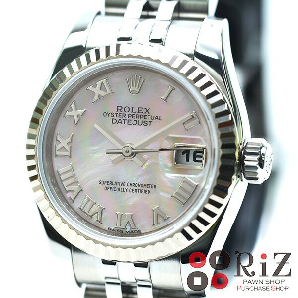 ROLEX DATEJUST PinkMOP/Roman デイトジャスト 179174NR【中古】