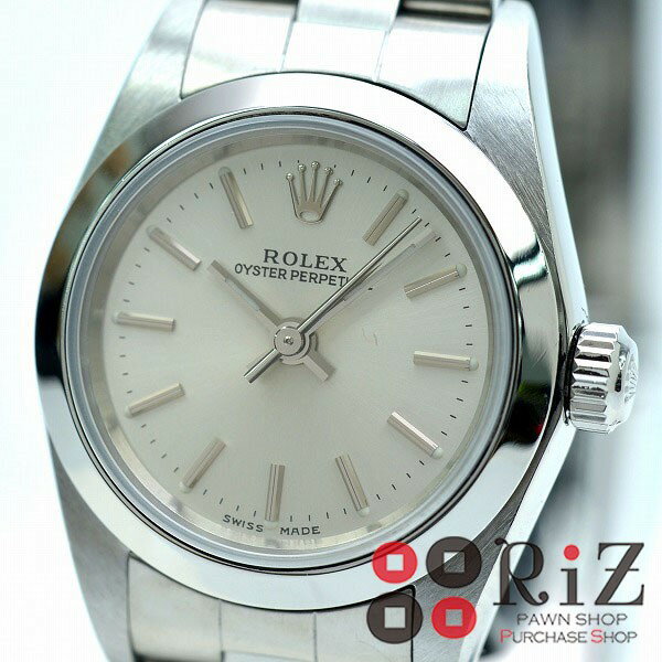 ROLEX OYSTER PERPETUAL Silver/Bar オイスターパーペチュアル 76080【中古】