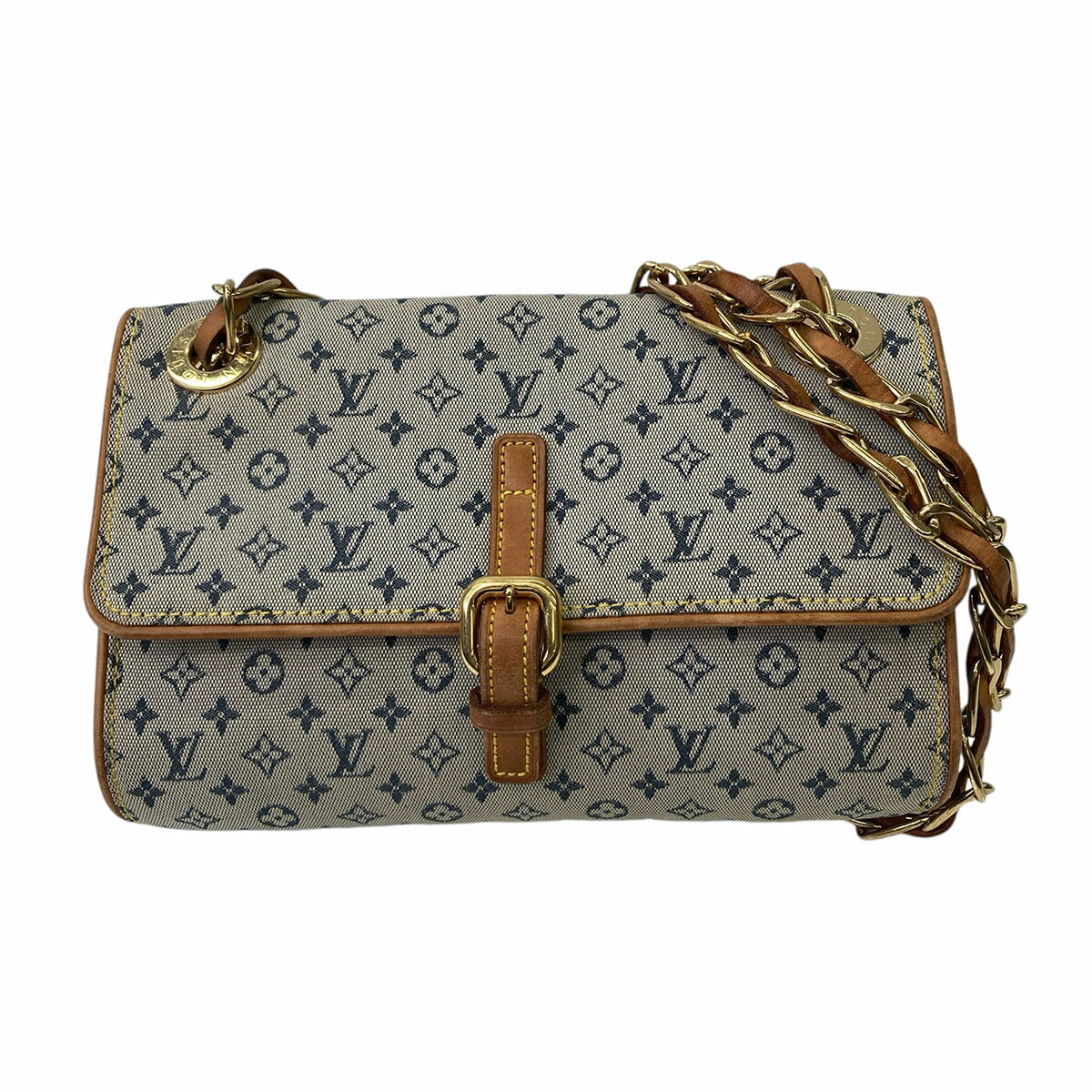 LOUIS VUITTON ルイヴィトン モノグラム カミーユ ショルダーバッグ M92002 ブルー レディース【中古】