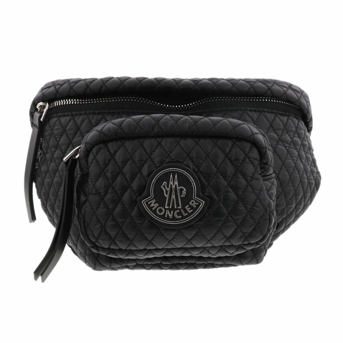 MONCLER モンクレール キルティング ウエストポーチ ボディバッグ 5M00001 ナイロン ブラック レディース【中古】