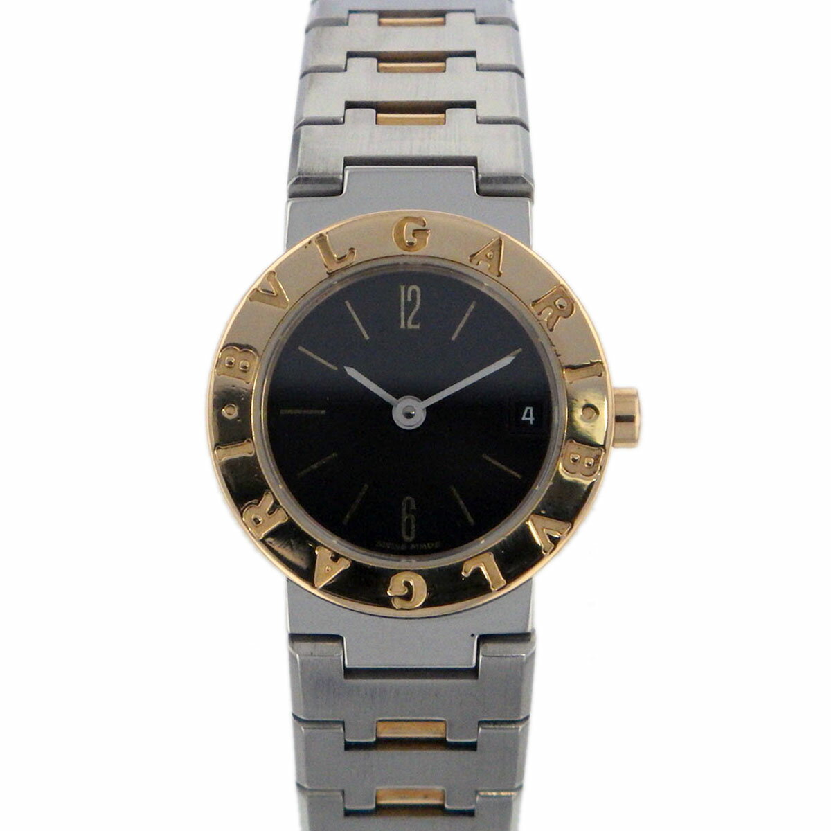 BVLGARI ブルガリ ブルガリブルガリ 18K SS 23mm ブラック 腕時計 BB23SGD ...