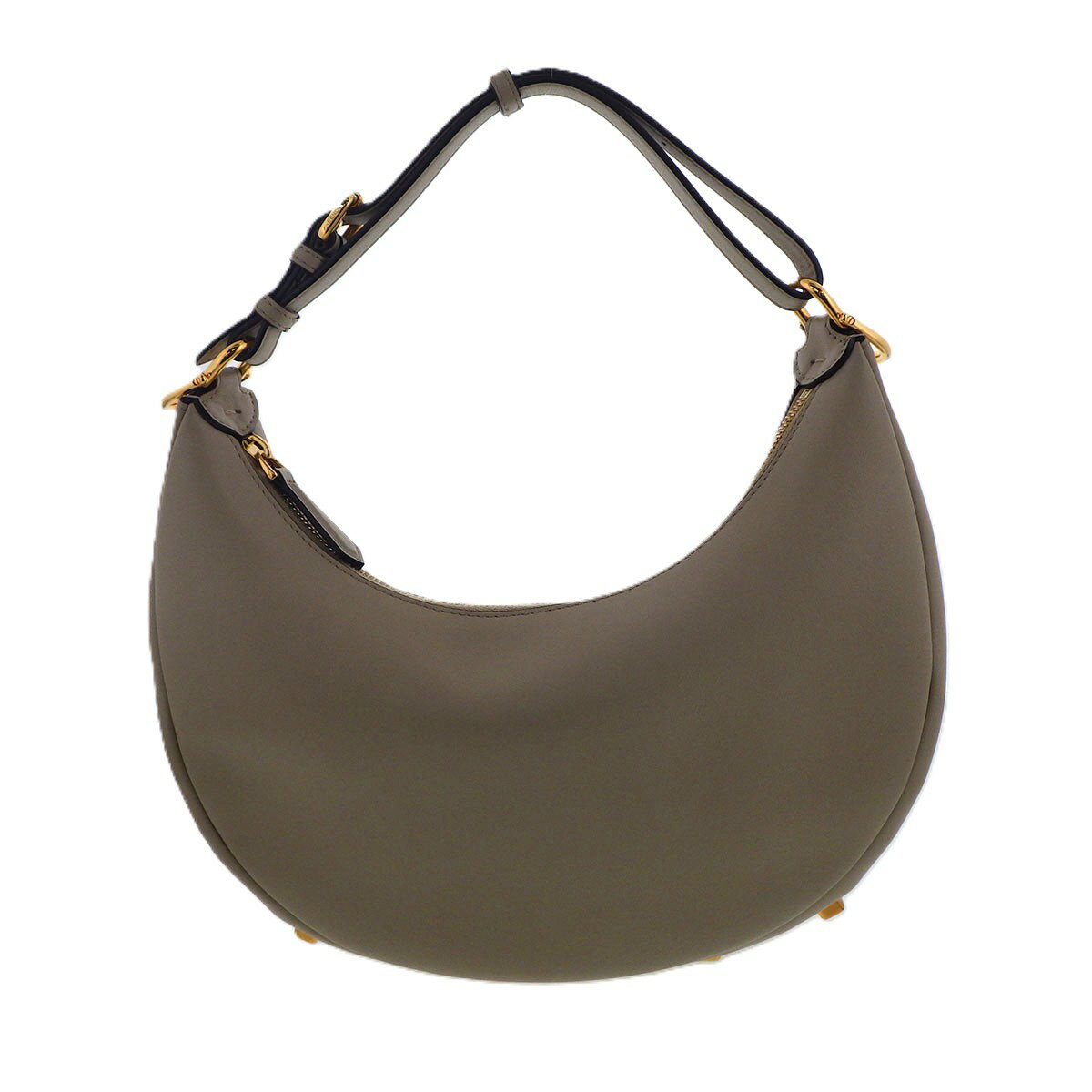 FENDI - FENDI フェンディ グラフィ スモール　ハンドバッグ ハンドバッグ 8BR600 レザー ベージュ ゴールド金具 レディース【中古】