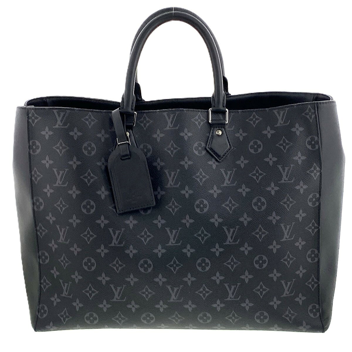 Rakuten - LOUIS VUITTON ルイ・ヴィトン グラン サック トートバッグ M44733 モノグラムエクリプス ブラック グレー メンズ【中古】