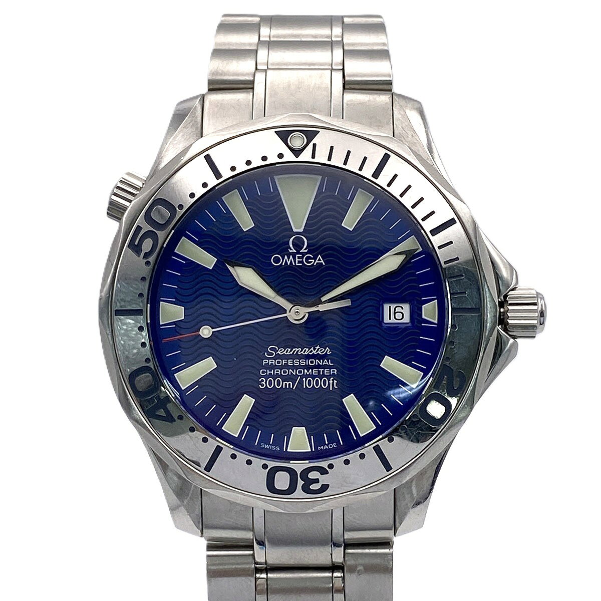 Rakuten - OMEGA オメガ シーマスター プロダイバーズ 300 腕時計 2255.80 ステンレススチール シルバー ブルー メンズ【中古】