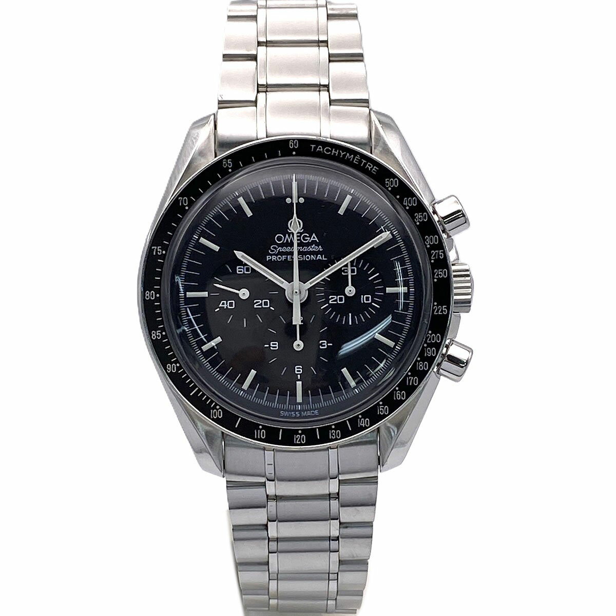 OMEGA オメガ スピードマスター プロフェッショナル 腕時計 3570.50 ステンレススチール シルバー ブラック メンズ【中古】