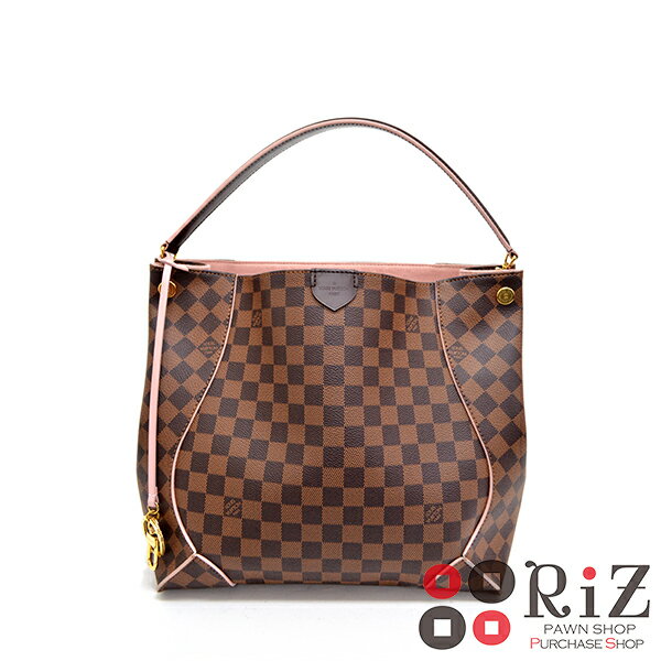 【中古】 LOUIS VUITTON （ルイヴィトン） カイサ・ホーボー バッグ ショルダー/メッセンジャーバッグ Damier/Rose Ballerine ダミエ/ローズバレリーヌ N41556 A:良好品 TAXFREE 免税