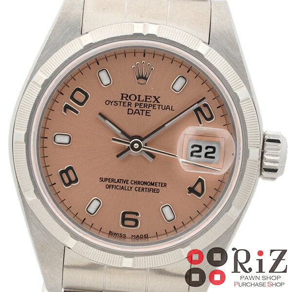 【中古】ROLEX （ロレックス） オイスターパペチュアル デイト 時計 自動巻き/レディース Pink 79190 A:良好品