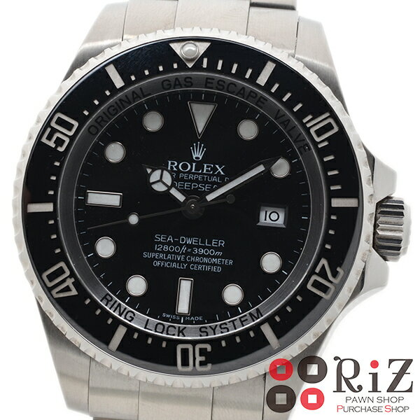 【中古】　ROLEX　ロレックス　シードゥエラーディープシー　時計　自動巻き　メンズ　　Black　ブラック　116660　A：良好品