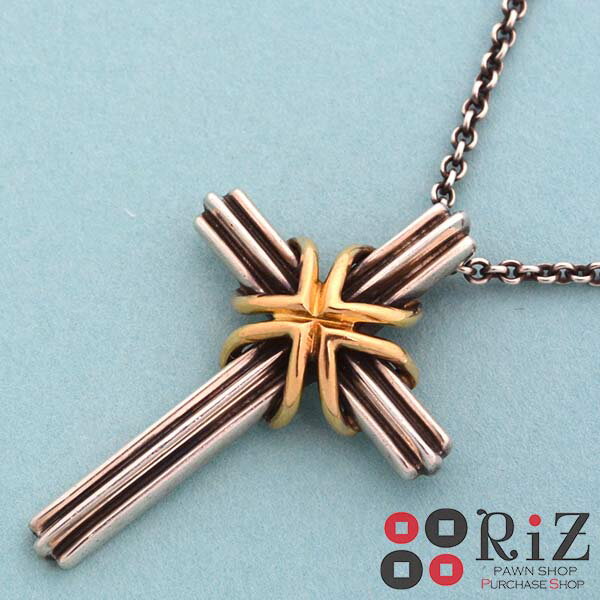 【中古】 Tiffany&Co. （ティファニー） シグネチャー クロスペンダント ブランドジュエリー ネックレス/ペンダント/チョーカー