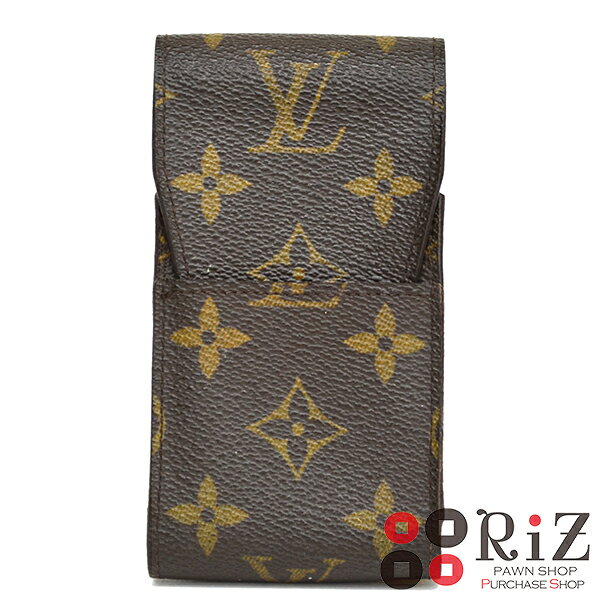 【中古】 LOUIS VUITTON （ルイヴィトン） エテュイ・シガレット 小物 タバコ/メガネ/携帯ケース Monogram モノグラム M63024 used:C