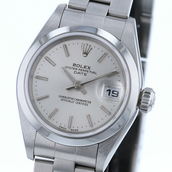 【中古】ROLEX （ロレックス） オイスターパーペチュアル デイト 時計 自動巻き/レディース Silver 79160 used:A