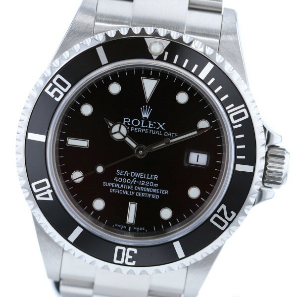 【中古】 ROLEX （ロレックス） シードゥエラー 時計 自動巻き/メンズ SEA-DWELLER Black 16600 used:A