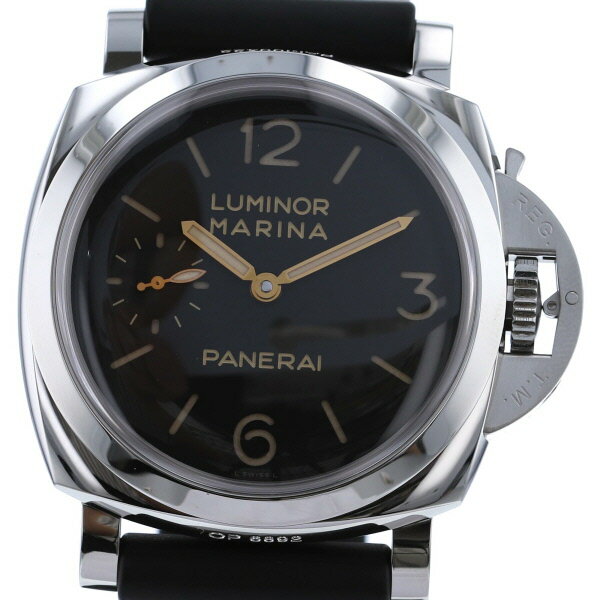 【御値下げお得商品】【即日発送】【美品】【中古】 PANERAI （パネライ） ルミノール マリーナ 1950 3デイズ 47 時計 手巻き/メンズ Black/ブラック PAM00422 used:A