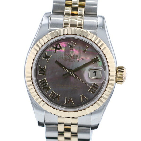 【即日発送】【美品】【中古】 ROLEX （ロレックス） デイトジャスト ブラックシェル ローマン  ...