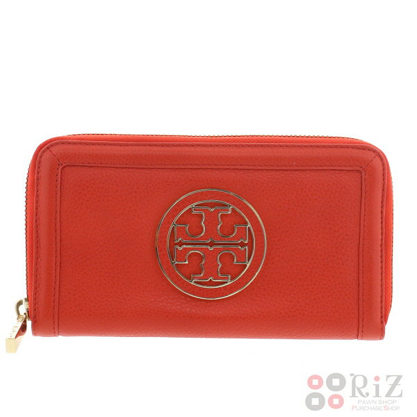 【最終値下げ品】【中古】 TORY BURCH （トリーバーチ） ラウンドファスナー長財布 財布 長財布(小銭入有) Red 50009091 unused:S