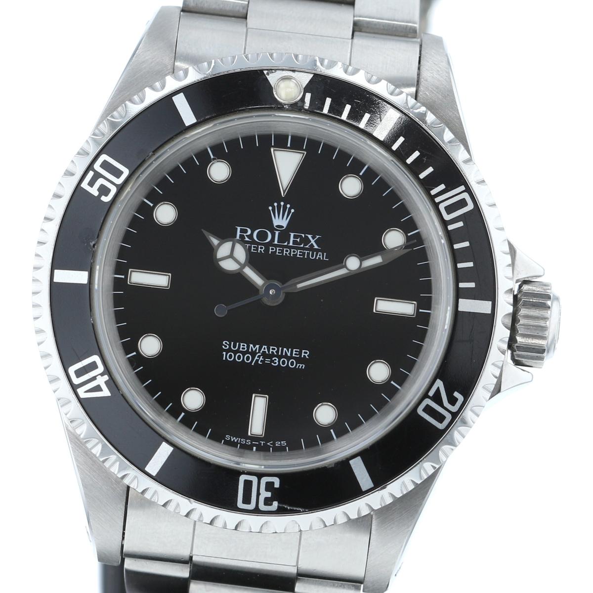 【中古】 ROLEX （ロレックス） サブマリーナー 時計 自動巻き/メンズ SUBMARINER Black 14060 used:A