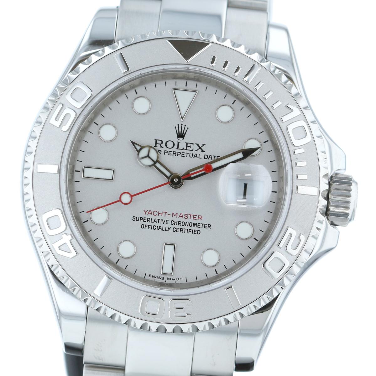 【最終値下げ】ROLEX ロレックス ヨットマスター ロレジウム 16622 時計 自動巻き/メンズ YACHT-MASTER Silver/シルバー ステンレス プラチナ M番 16622