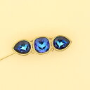 【中古】イヴサンローラン ヴィンテージ ブルーストーン ブローチ YVES SAINT LAURENT Vintage Blue Stone Broach