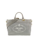 【即日発送・水曜定休日・木曜発送】【中古】【RI】PRADA （プラダ） デニム 2WAY トートバッグ バッグ トートバッグ Gray/グレー BN2069 used:B