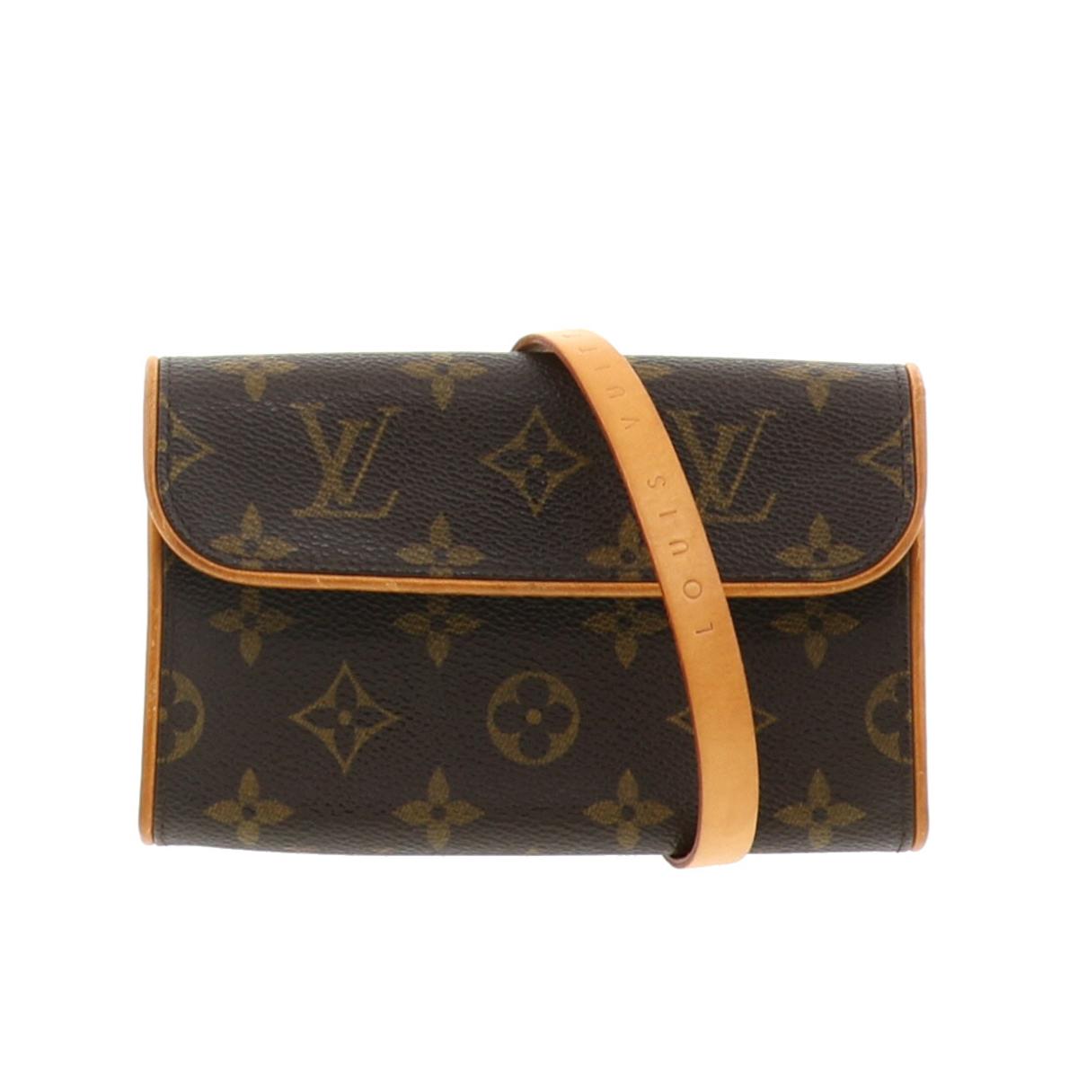 【最終値下げ】【中古】LOUIS VUITTON ルイヴィトン ポシェット フロランティーヌ Monogram M バッグ ウェスト/ボディバッグ Monogram ブラウン M51855 [ROH]