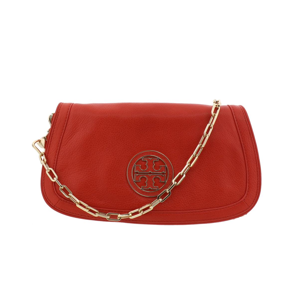 【中古】 TORY BURCH （トリーバーチ） 2WAY チェーンショルダー クラッチバッグ バッグ ショルダー/メッセンジャーバッグ Clutch Bag Red 50009501 used:A