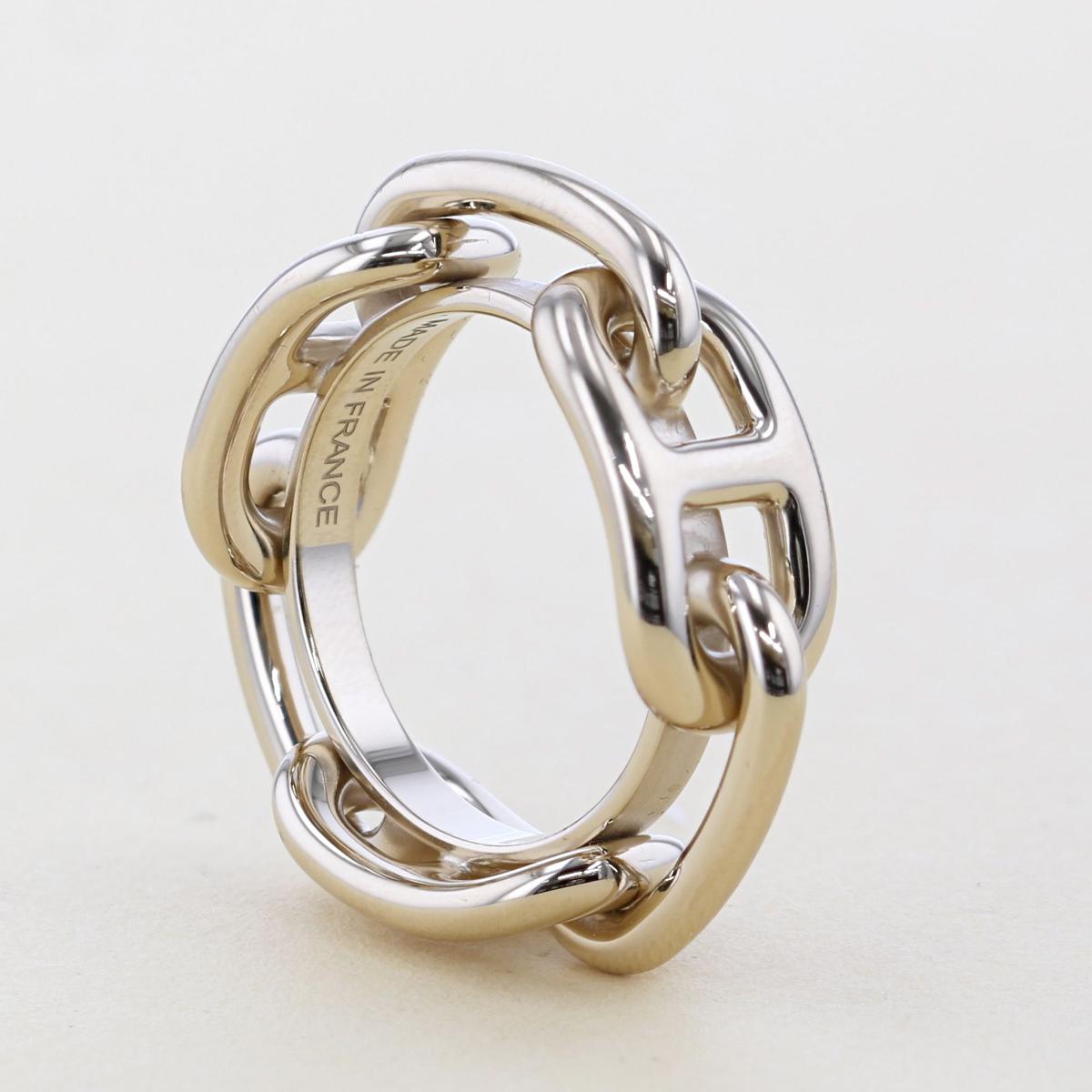 【期間限定SALE】【即日発送・水曜定休日・木曜発送】【美品】【オススメ】 HERMES （エルメス） シェーヌダンクル スカーフリング その他 シェーヌダンクル Gold／ゴールドのサムネイル