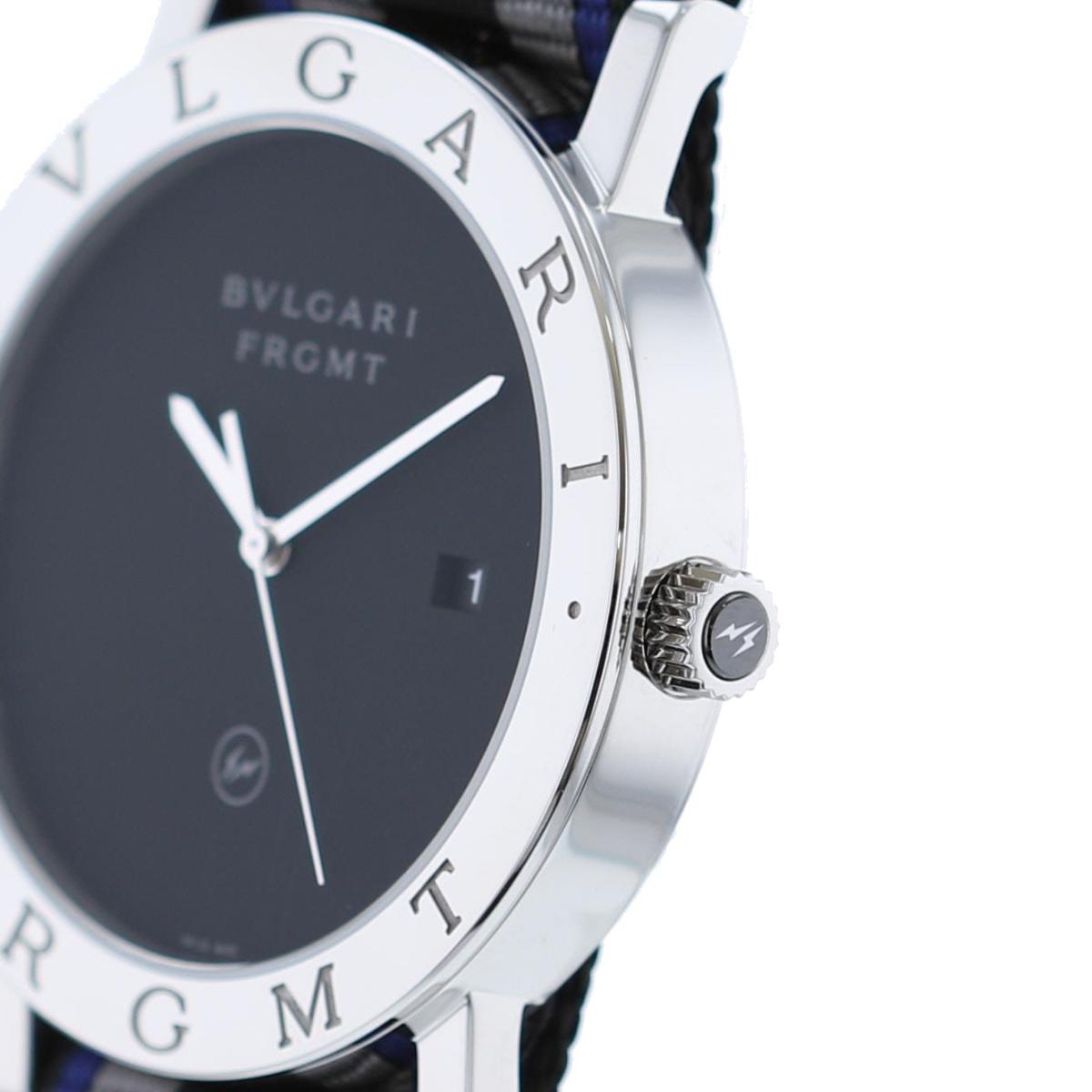 【サマーSALE】【即日発送・水曜定休日・木曜発送】【極上品】【オススメ】【RI】 BVLGARI （ブルガリ） ブルガリブルガリ FRAGMENT×BVLGARI 時計 自動巻き/メンズ ブルガリブルガリ Black/ブラック BB41S unused:S