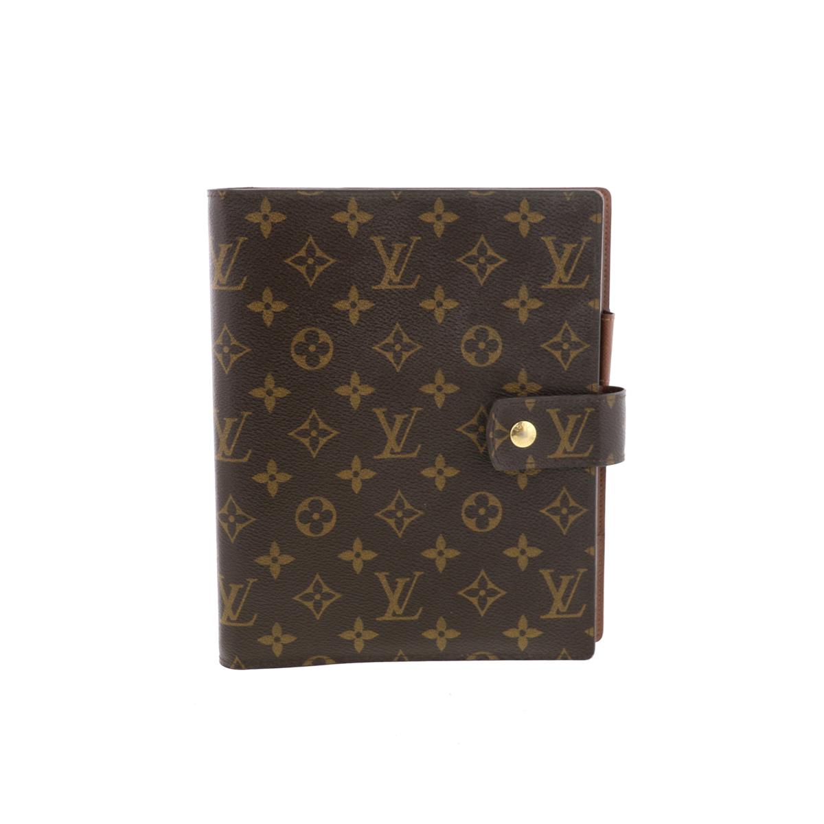 【中古】LOUIS VUITTON （ルイヴィトン） アジェンダ GM 小物 手帳/パスポートカバー/ノート Monogram Brown R20106 used:B