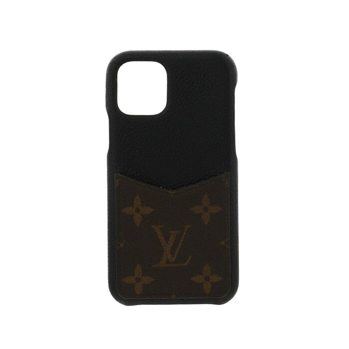 【即日発送・水曜定休日・木曜発送】【中古】【RI】 LOUIS VUITTON （ルイヴィトン） Iphone・バンパー11 PRO 小物 タバコ/メガネ/携帯ケース Monogram Black/ブラック M69094 used:B