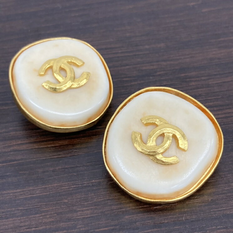 【大特価SALE】CHANEL （シャネル） ココマーク イヤリング ブランドジュエリー ピアス/イヤリング Accessory Yellow used:B[ROH]