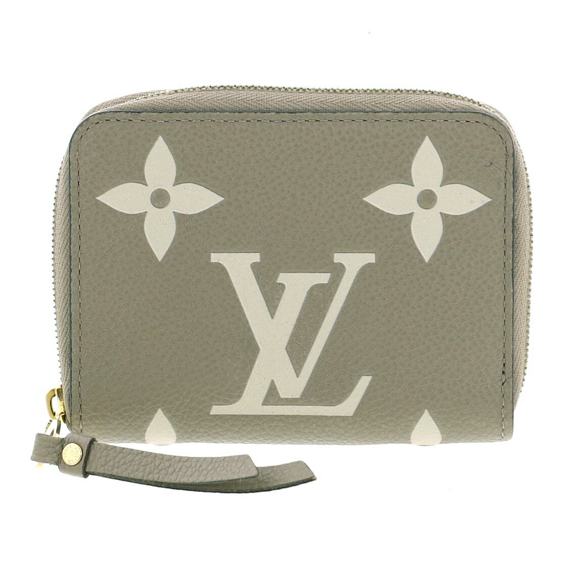 【お値下げ品】【即日発送・水曜定休日・木曜発送】【中古】【RI】 LOUIS VUITTON （ルイヴィトン） ジッピー・コインパース 財布 小銭入れ/コインケース アンプラント Beige／ベージュ M69797 used:AB