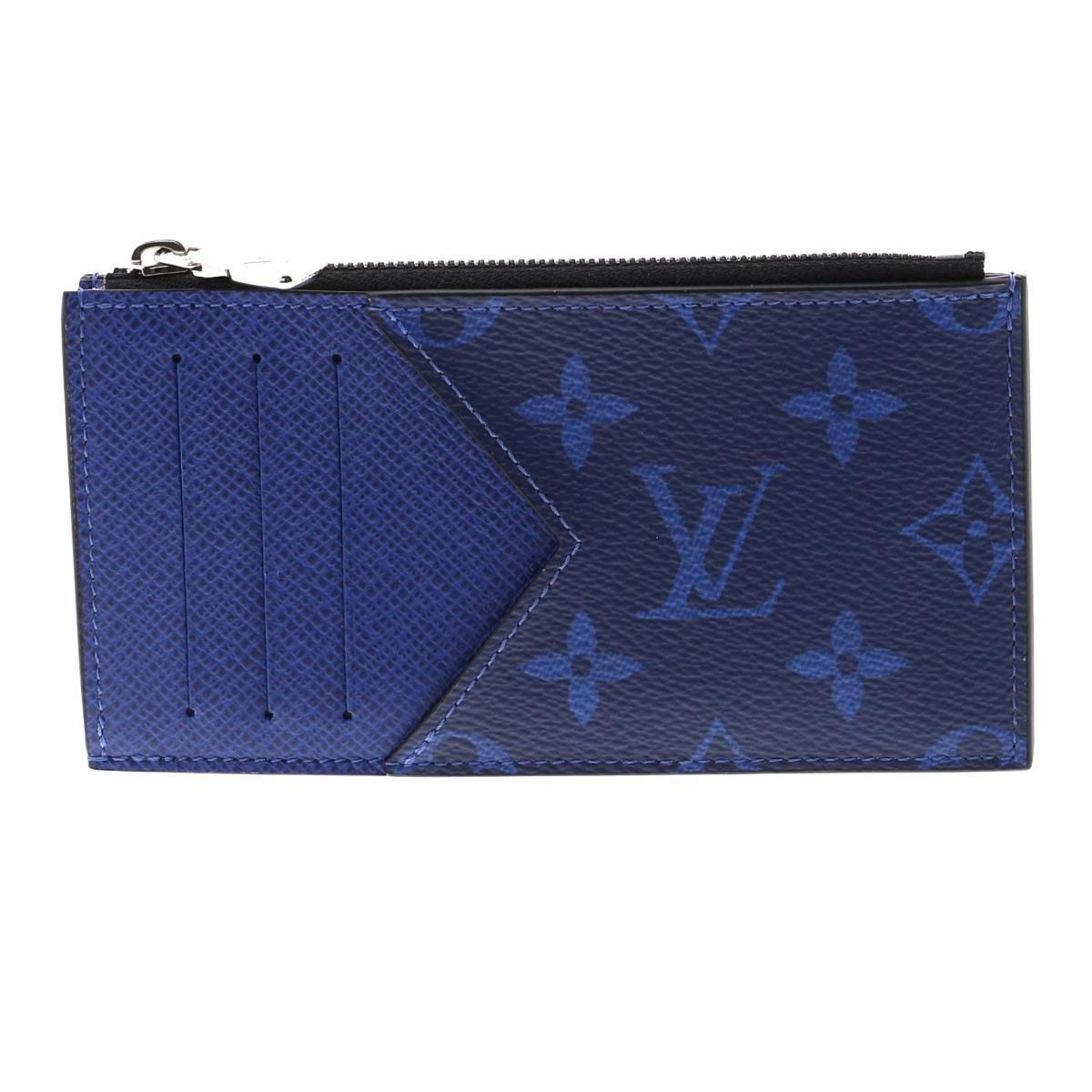【即日発送・水曜定休日・木曜発送】【美品】【オススメ】【RI】 LOUIS VUITTON （ルイヴィトン） コインカード・ホルダー 財布 小銭入れ/コインケース タイガラマ Blue/ブルー M30270 used:AB