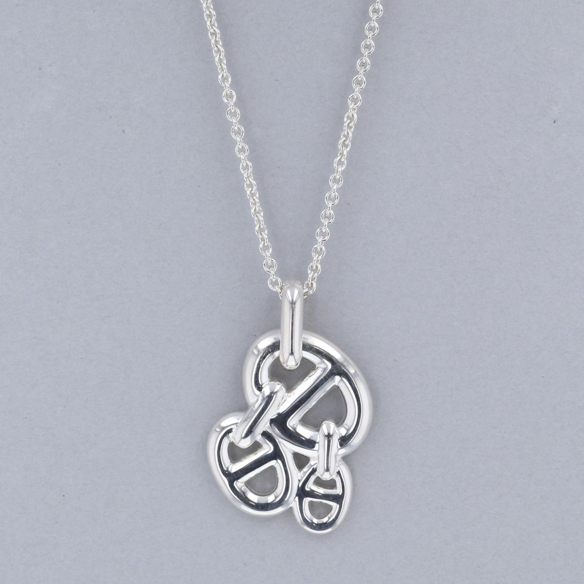 【決算セール】【即日発送・水曜定休日・木曜発送】【美品】【RI】 HERMES （エルメス） シェーヌダンクル アンシェネPM ネックレス ブランドジュエリー ネックレス/ペンダント/チョーカー Silver/シルバーのサムネイル