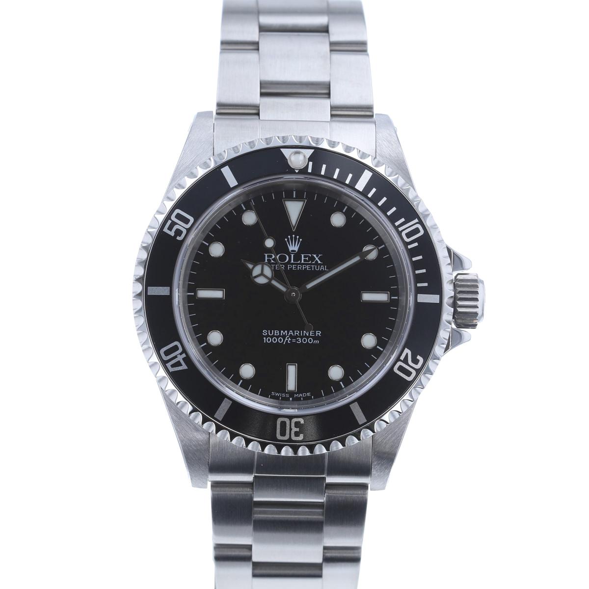 【売り尽くしセール】【中古】 ROLEX （ロレックス） サブマリーナー 時計 自動巻き/メンズ SUBMARINER Black 14060M used:A