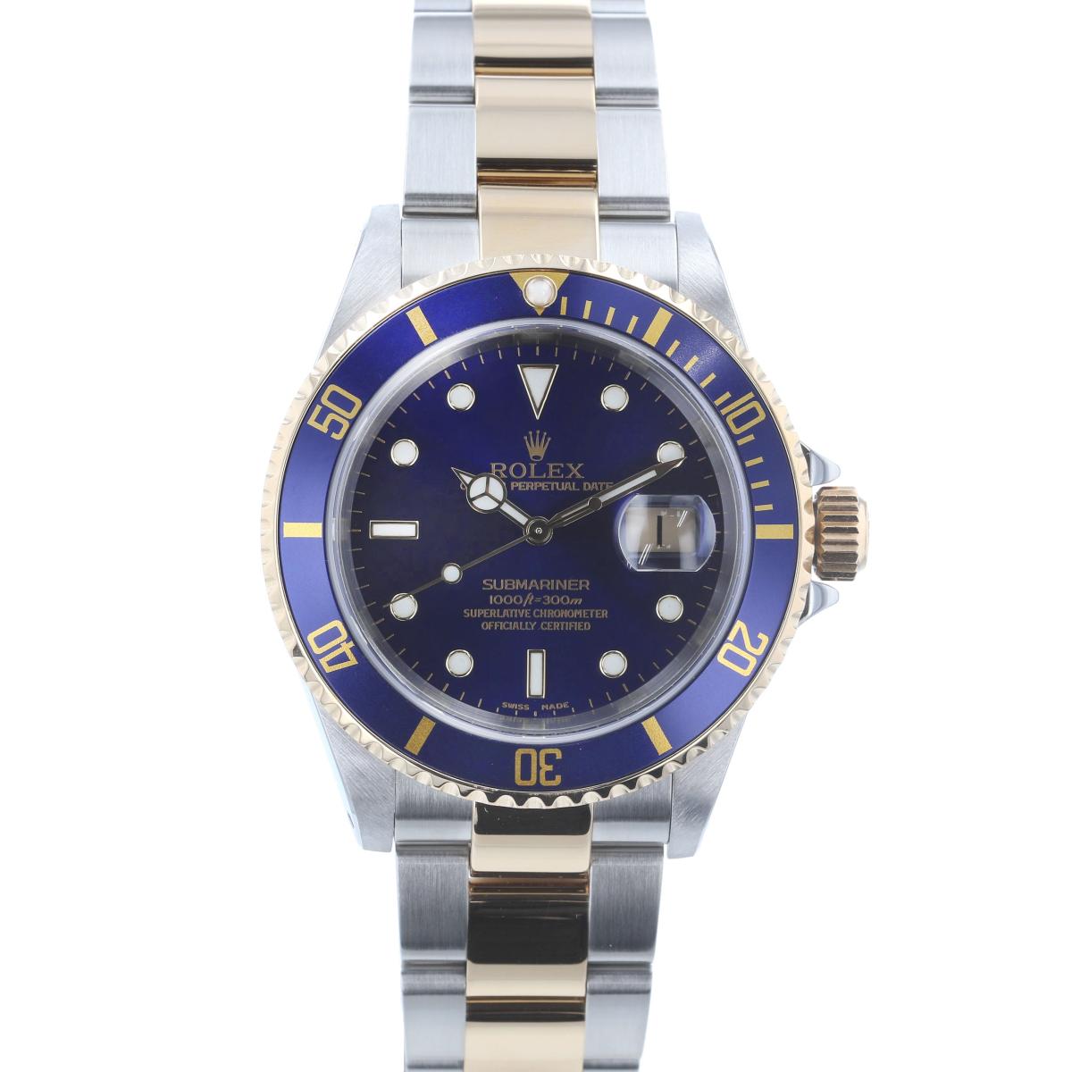 【中古】 ROLEX （ロレックス） サブマリーナー デイト 時計 自動巻き/メンズ SUBMARINER Blue 16613LB/ブルーダイアル used:A