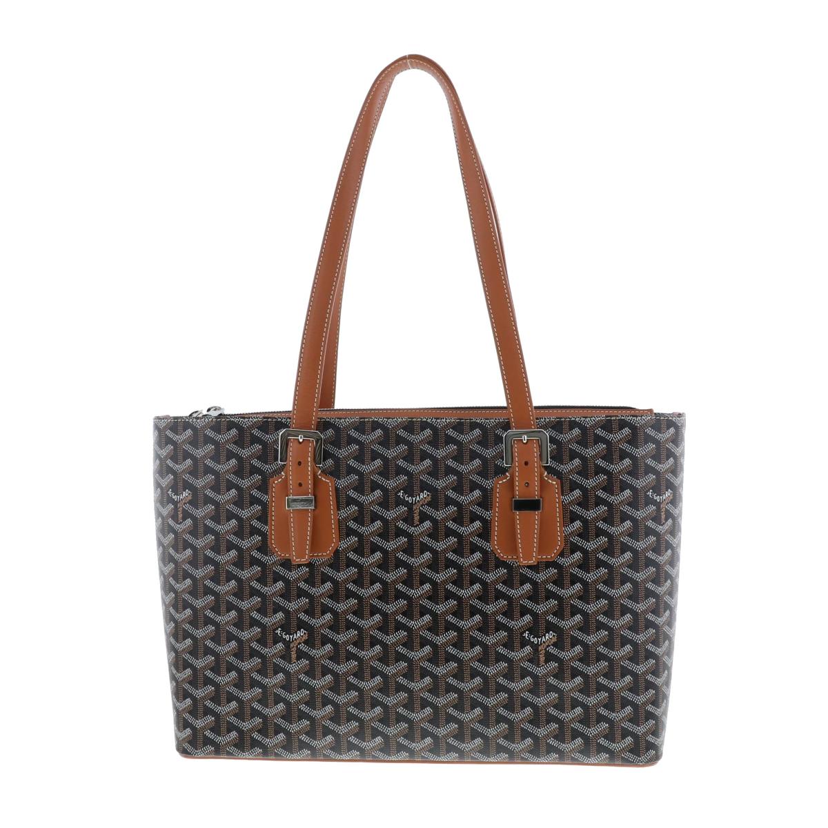 【中古】 GOYARD （ゴヤール） オキナワPM バッグ トートバッグ herringbone Brown free used:ABのサムネイル
