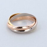 š Cartier ʥƥ ȥ˥ƥ 750WG/PG/YG ֥ɥ奨꡼  TRINITY RING 3-GOLD B4086100 used:A