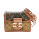 【即日発送・水曜定休日・木曜発送】【美品】【RI】 LOUIS VUITTON （ルイヴィトン） ドーフィーヌ MINI バッグ ショルダー/メッセンジャーバッグ Brown/ブラウン M45959 used:A