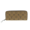 【中古】LOUIS VUITTON （ルイヴィトン） ポルトフォイユ・クレマンス 財布 長財布(小銭入有) Brown M82336 used:A