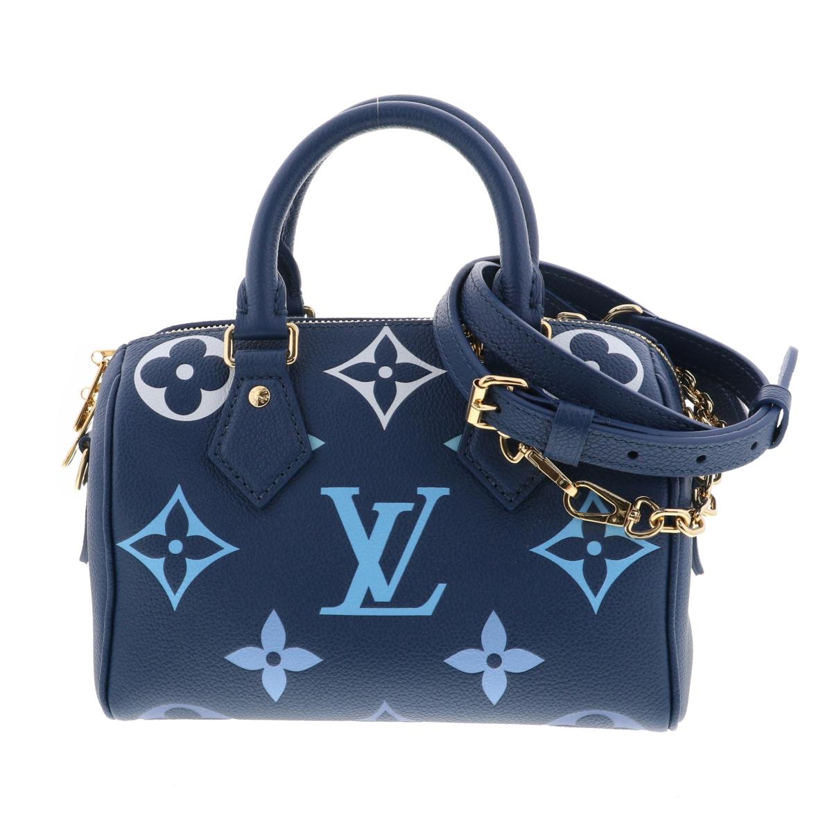 šLOUIS VUITTON ʥ륤ȥ ԡǥХɥꥨ20 Хå ϥɥХå Monogram Blue M4...