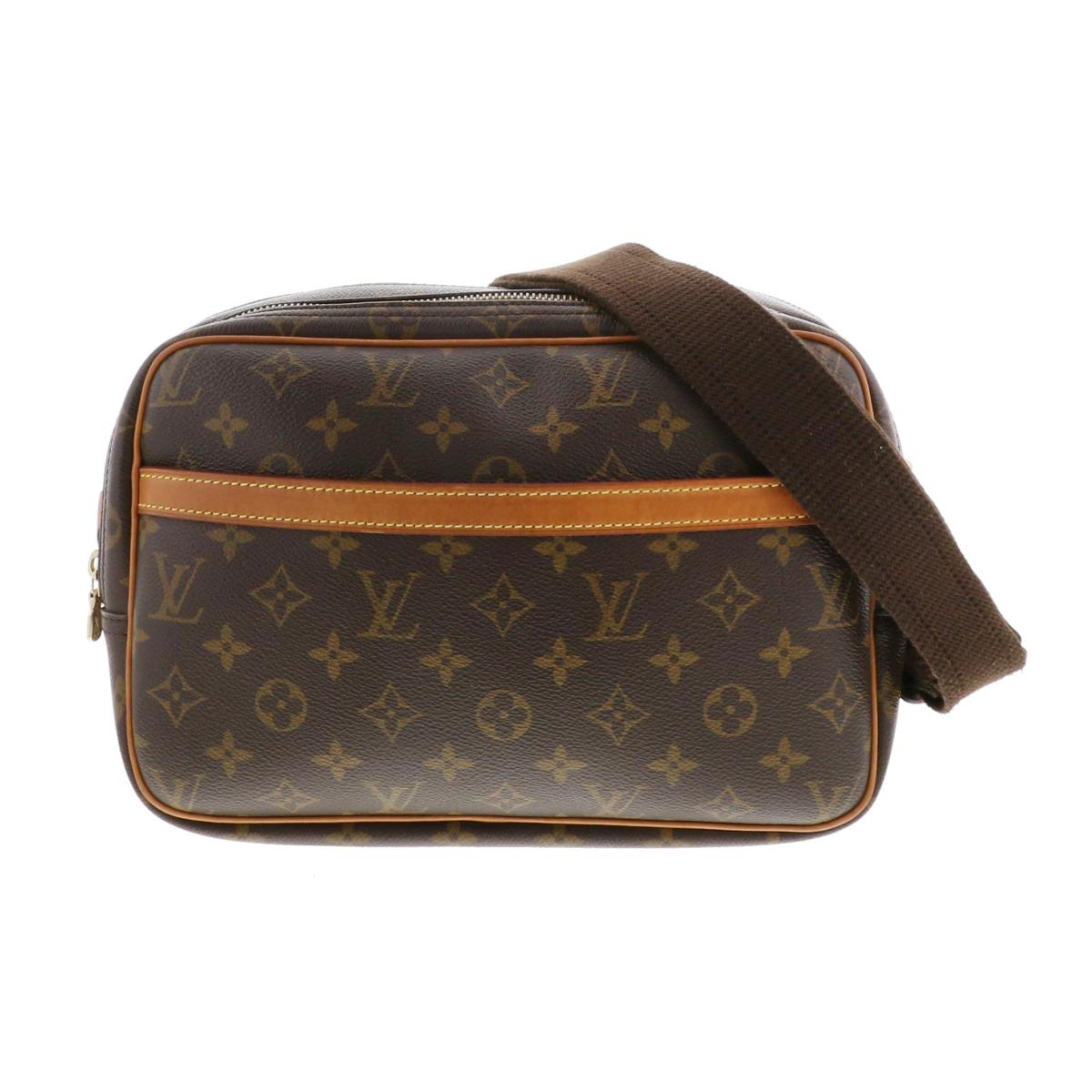 【中古】LOUIS VUITTON （ルイヴィトン） リポーターPM バッグ ショルダー/メッセンジャーバッグ Monogram Brown M45254 used:B